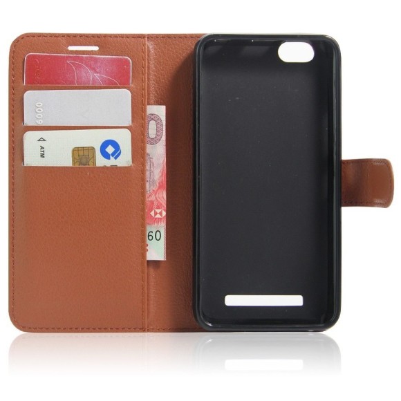 Чехол с визитницей для Lenovo Vibe C (коричневый) Чехол с визитницей для Lenovo Vibe C (коричневый)