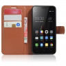 Чехол с визитницей для Lenovo Vibe C (коричневый)