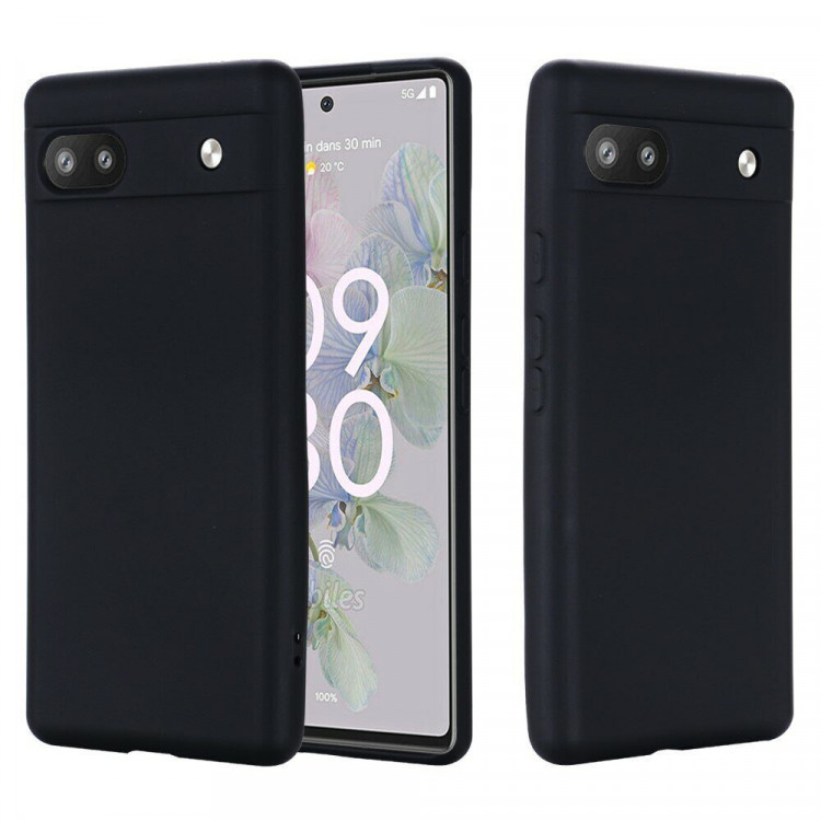 Силиконовый чехол Mobile Shell для Google Pixel 6a (черный)