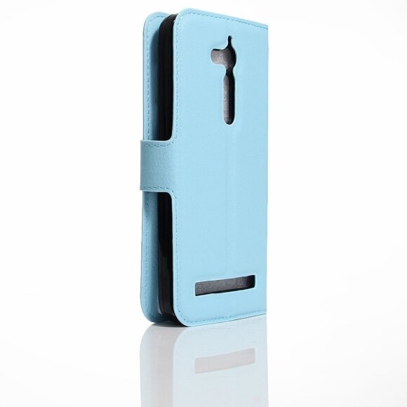Чехол с визитницей для ASUS ZenFone Go ZB500KL (голубой) Чехол с визитницей для ASUS ZenFone Go ZB500KL (голубой)