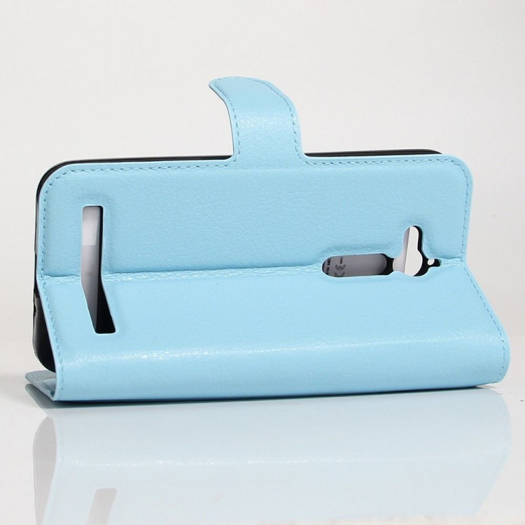 Чехол с визитницей для ASUS ZenFone Go ZB500KL (голубой)