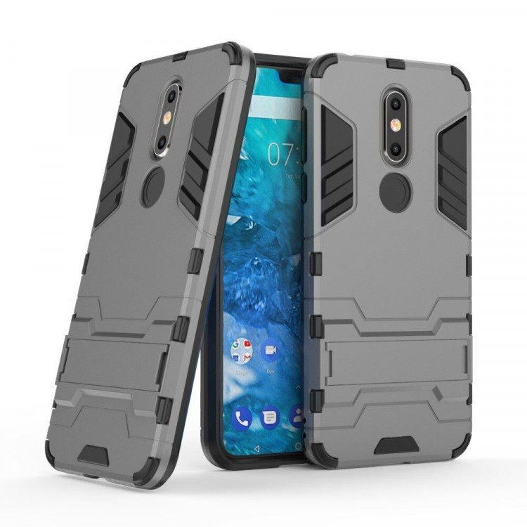 Чехол Duty Armor для Nokia 7.1 (серый)