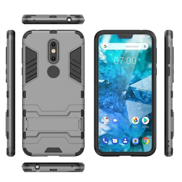 Чехол Duty Armor для Nokia 7.1 (серый) Чехол Duty Armor для Nokia 7.1 (серый)