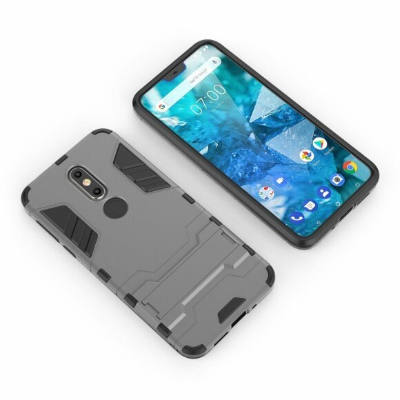 Чехол Duty Armor для Nokia 7.1 (серый) Чехол Duty Armor для Nokia 7.1 (серый)