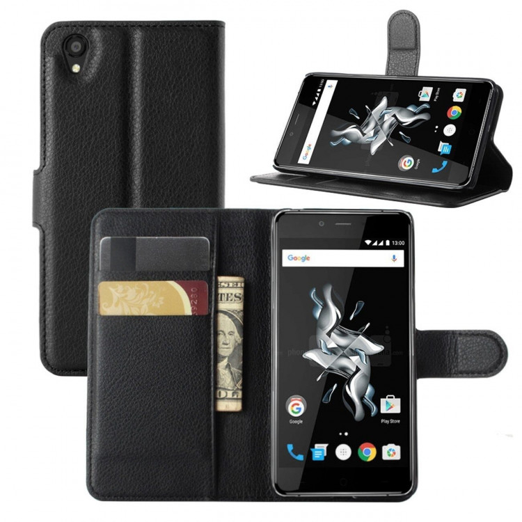 Чехол с визитницей для OnePlus X (черный)