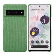 Тканевый чехол Full Cloth Texture для Google Pixel 6a (зеленый) Тканевый чехол Full Cloth Texture для Google Pixel 6a (зеленый)