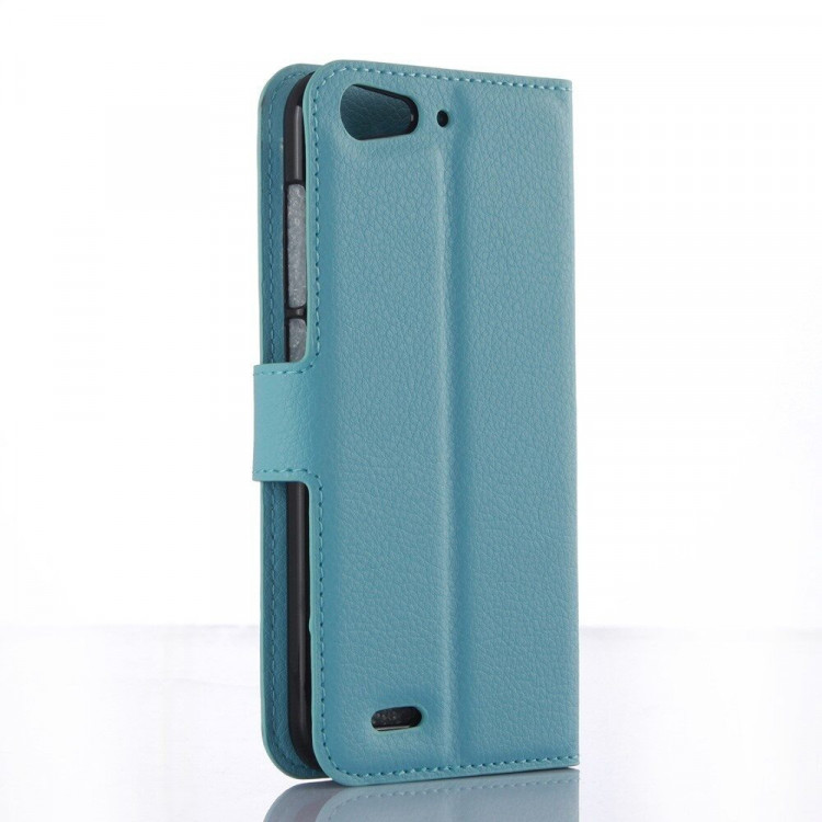 Чехол-книжка с визитницей для ZTE Blade X7 / V6 (голубой)