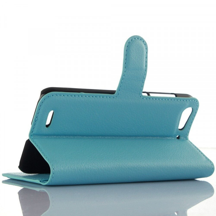 Чехол-книжка с визитницей для ZTE Blade X7 / V6 (голубой)