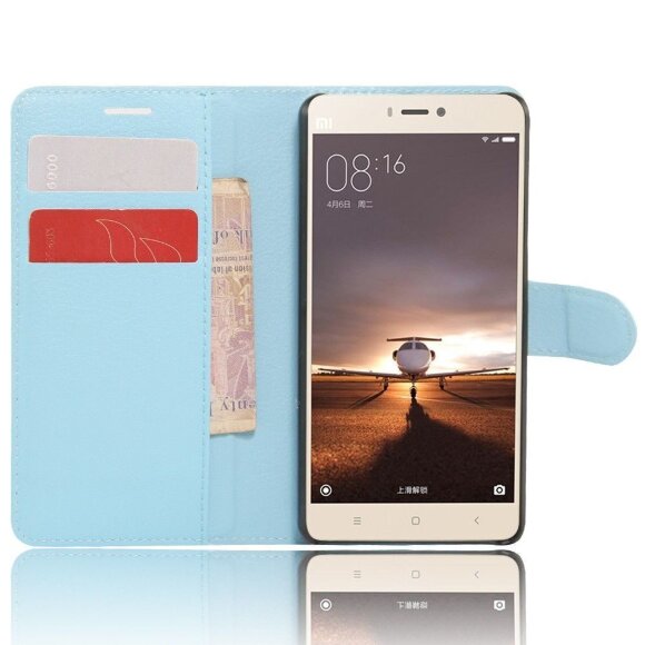 Чехол с визитницей для Xiaomi Mi4s (голубой) Чехол с визитницей для Xiaomi Mi4s (голубой)