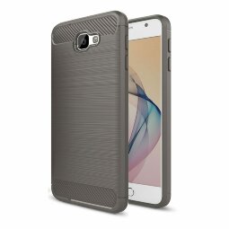 Чехол-накладка Carbon Fibre для Samsung Galaxy J7 Prime SM-G610F/DS (серый) (On7 2016 SM-G6100)