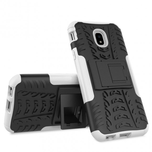 Чехол Hybrid Armor для Samsung Galaxy J3 2017 (черный + белый)