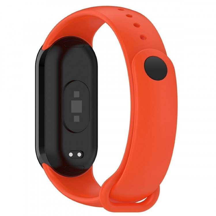 Силиконовый ремешок для Xiaomi Mi Smart Band 8, Xiaomi Mi Band 8 (оранжевый)