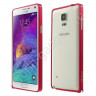 Металлический бампер LOVE MEI для Samsung Galaxy Note 4 (красный)