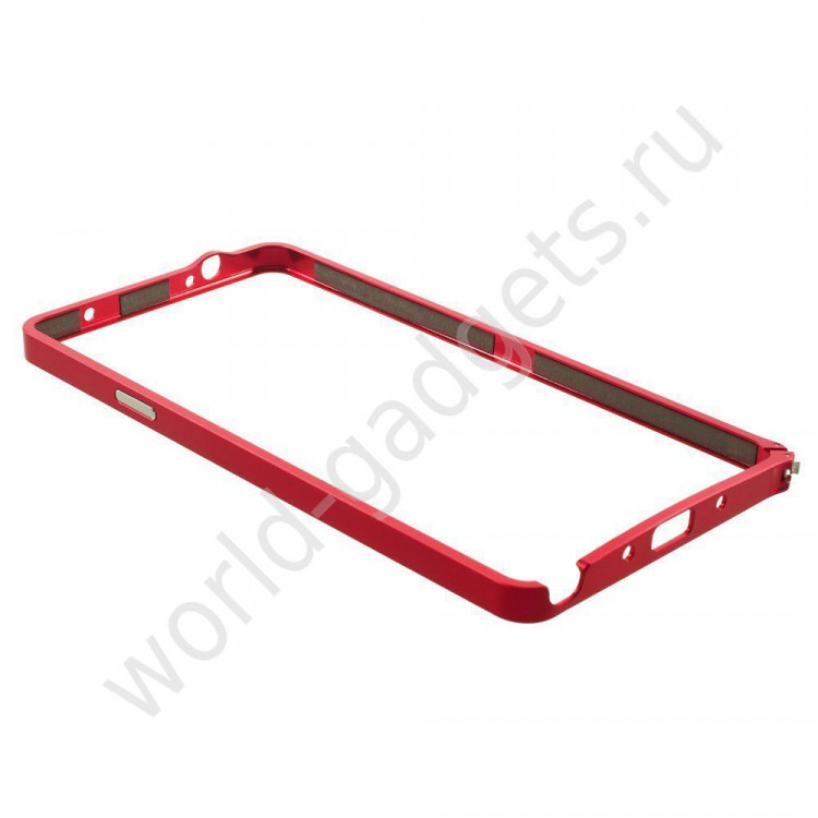 Металлический бампер LOVE MEI для Samsung Galaxy Note 4 (красный)