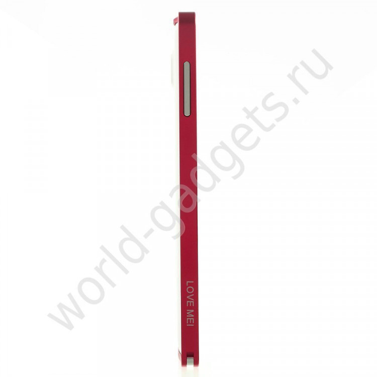 Металлический бампер LOVE MEI для Samsung Galaxy Note 4 (красный)