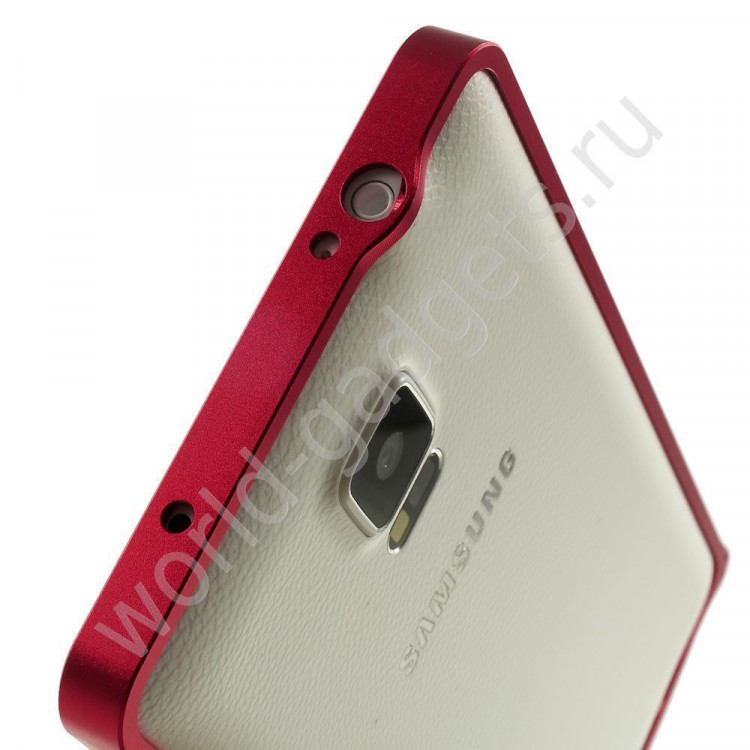 Металлический бампер LOVE MEI для Samsung Galaxy Note 4 (красный)
