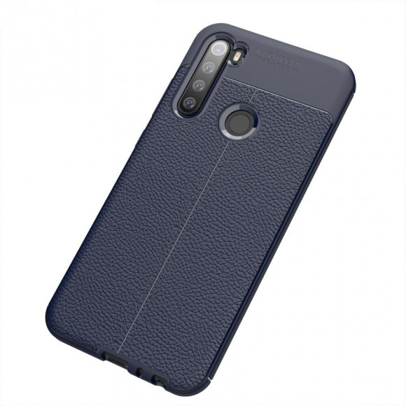Чехол-накладка Litchi Grain для Xiaomi Redmi Note 8 (темно-синий) Чехол-накладка Litchi Grain для Xiaomi Redmi Note 8 (темно-синий)