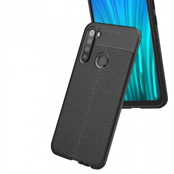 Чехол-накладка Litchi Grain для Xiaomi Redmi Note 8 (темно-синий) Чехол-накладка Litchi Grain для Xiaomi Redmi Note 8 (темно-синий)