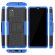 Чехол Hybrid Armor для Samsung Galaxy A41 (черный + голубой)