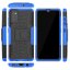 Чехол Hybrid Armor для Samsung Galaxy A41 (черный + голубой)