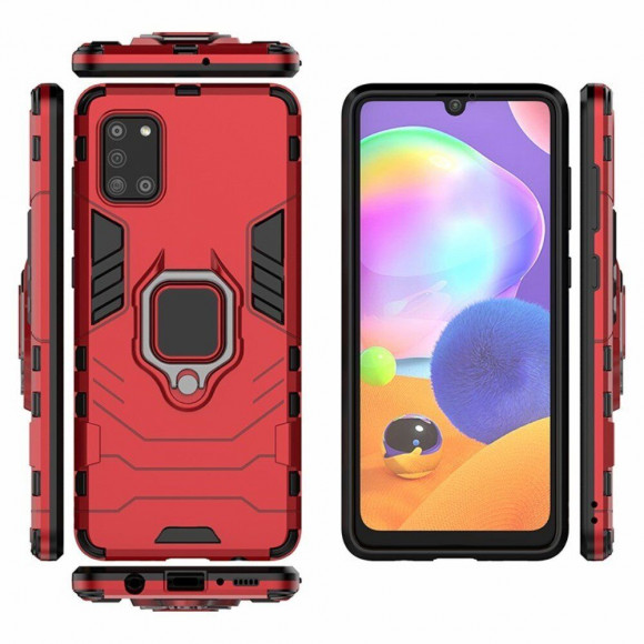 Чехол Armor Ring Holder для Samsung Galaxy A31 (красный) Чехол Armor Ring Holder для Samsung Galaxy A31 (красный)