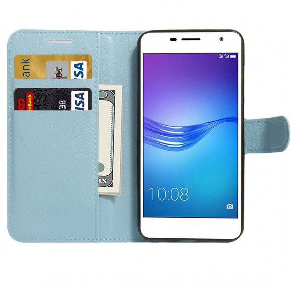 Чехол с визитницей для Huawei Enjoy 6 (голубой) Чехол с визитницей для Huawei Enjoy 6 (голубой)