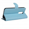 Чехол с визитницей для Huawei Enjoy 6 (голубой)
