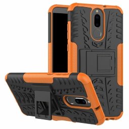 Чехол Hybrid Armor для Huawei Mate 10 Lite / Nova 2i (черный + оранжевый)