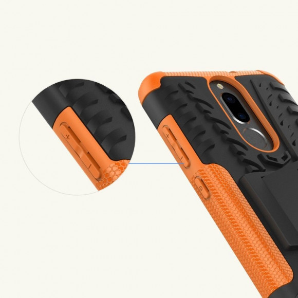 Чехол Hybrid Armor для Huawei Mate 10 Lite / Nova 2i (черный + оранжевый) Чехол Hybrid Armor для Huawei Mate 10 Lite / Nova 2i (черный + оранжевый)