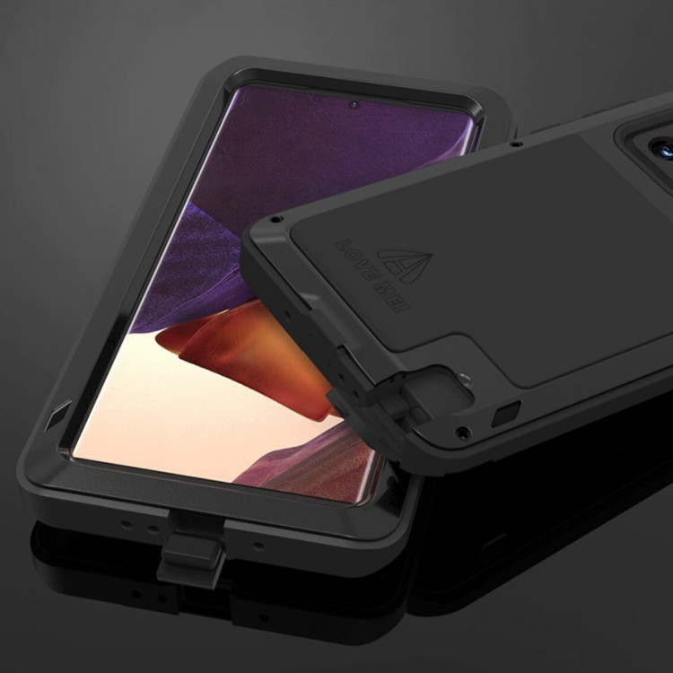 Гибридный чехол LOVE MEI для Samsung Galaxy Note 20 Ultra (белый)