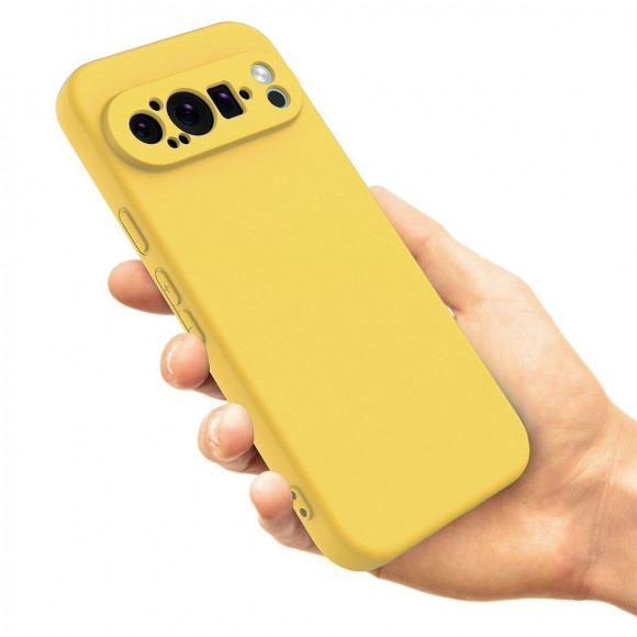 Силиконовый чехол Mobile Shell для Google Pixel 9 Pro (желтый)