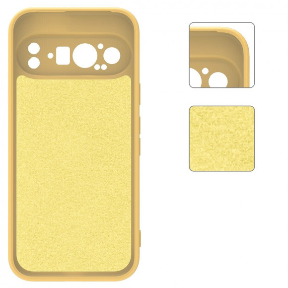 Силиконовый чехол Mobile Shell для Google Pixel 9 Pro (желтый)