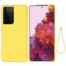 Силиконовый чехол Mobile Shell для Samsung Galaxy S21 Ultra (желтый)