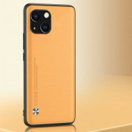 Чехол из искусственной кожи для iPhone 14 Plus (желтый) Чехол из искусственной кожи для iPhone 14 Plus (желтый)