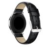 Кожаный ремешок Crocodile Texture для Samsung Gear S3 Frontier / S3 Classic / Galaxy Watch 46мм / Watch 3 (45мм) (черный)