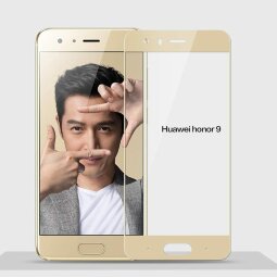 Защитное стекло 3D для Huawei Honor 9 (золотой)