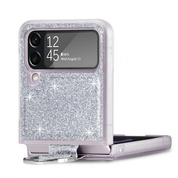 Чехол для Samsung Galaxy Z Flip 4 (серебряный)