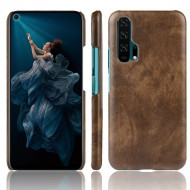 Кожаная накладка-чехол для Huawei Honor 20 Pro (коричневый)