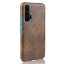 Кожаная накладка-чехол для Huawei Honor 20 Pro (коричневый)