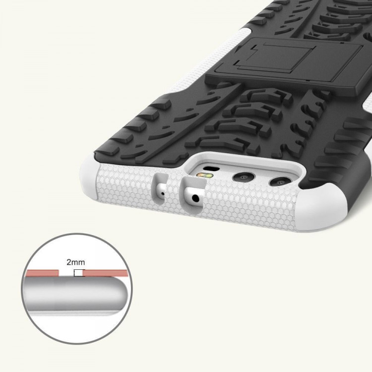 Чехол Hybrid Armor для Huawei P10 Plus (черный + белый)