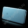 Чехол из мягкого пластика для iPhone 6 Plus (голубой)