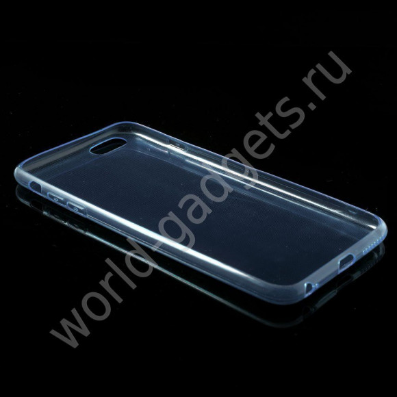 Чехол из мягкого пластика для iPhone 6 Plus (голубой)