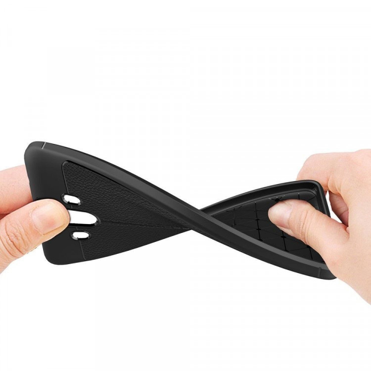 Чехол-накладка Litchi Grain для Huawei Mate 10 (серый)