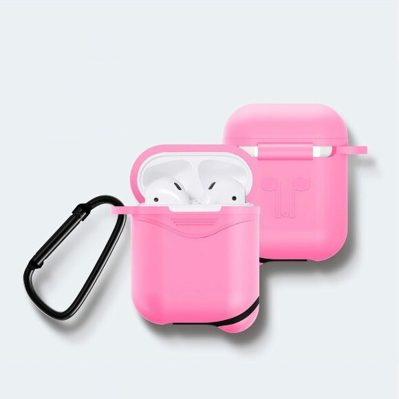 Силиконовый чехол для Apple AirPods (Luminous - розовый)