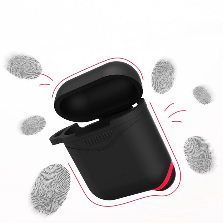 Силиконовый чехол для Apple AirPods (Luminous - розовый)