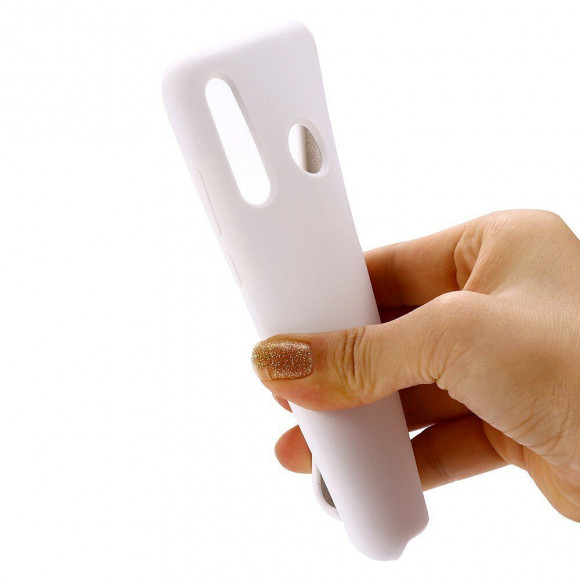 Силиконовый чехол Mobile Shell для Huawei P Smart Z / Honor 9X (STK-LX1) (белый) Силиконовый чехол Mobile Shell для Huawei P Smart Z / Honor 9X (STK-LX1) (белый)