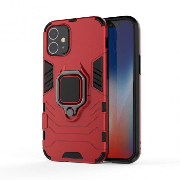 Чехол Armor Ring Holder для iPhone 12 mini (красный) Чехол Armor Ring Holder для iPhone 12 mini (красный)