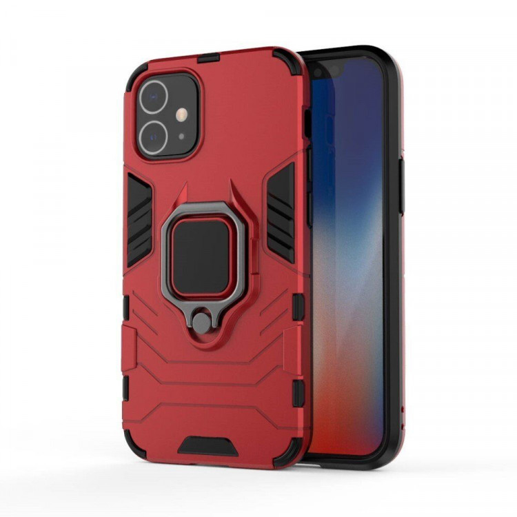 Чехол Armor Ring Holder для iPhone 12 mini (красный)