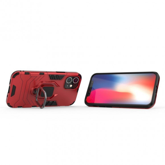 Чехол Armor Ring Holder для iPhone 12 mini (красный) Чехол Armor Ring Holder для iPhone 12 mini (красный)
