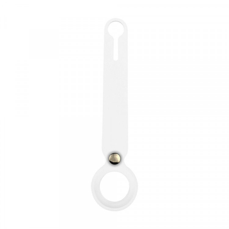 Удлиненная силиконовая подвеска для AirTag (белый)